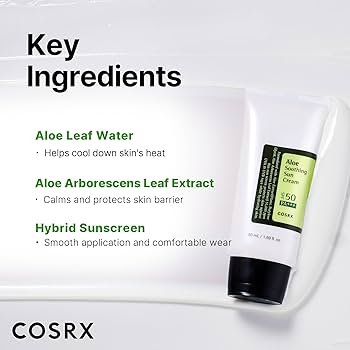 COSRX Aloe Soothing Sun Cream SPF 50+ PA+++ 50ml