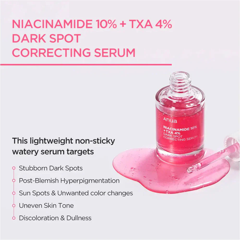 Anua Niacinamide 10% + TXA 4% Dark Spot Correcting Serum 30ml