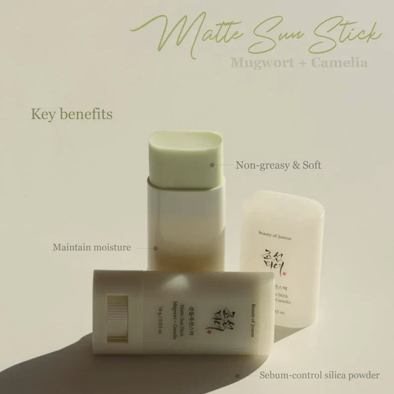 Beauty of Joseon Matte Sun Stick Mugwort+Camelia SPF 50+ PA++++ 18gm