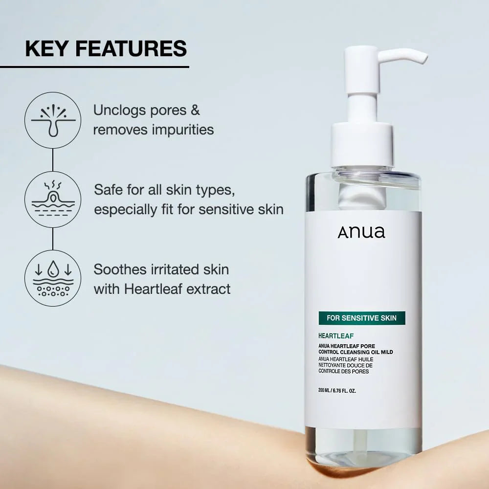 Anua Heartleaf Pore Control Cleansing Oil Mild 200ml